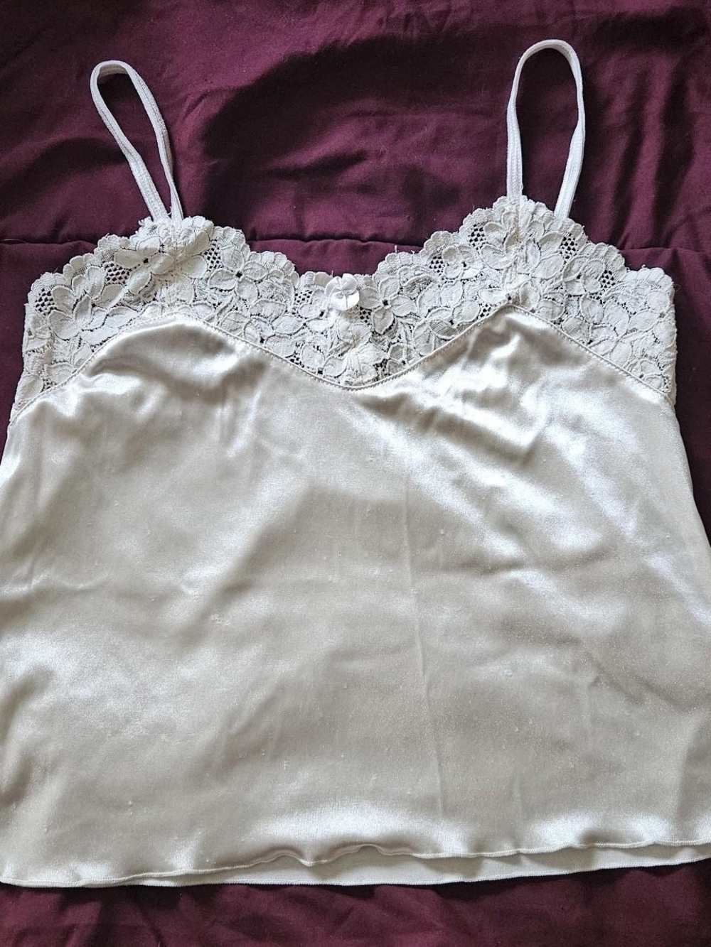 Eve Cervantes Lace Satin Cami